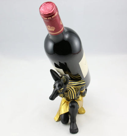 BEST GIFT - TOP COOL Egyptian mythology supplies # home good decorative art - Egypt Anubis wolf GOD Wine Rack art statue
