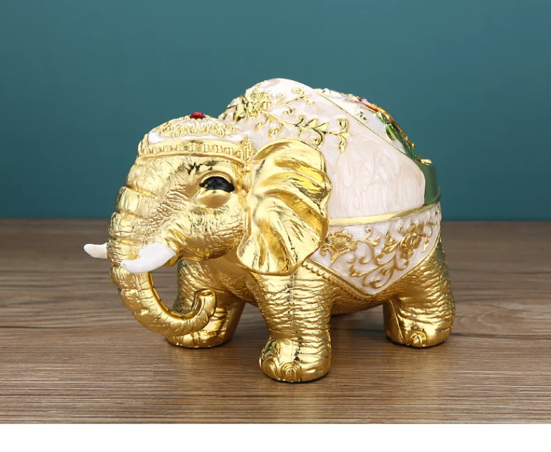 BEST gift Asia Thailand Good luck Wealth Auspicious elephant ashtray mascot HOME office shop Decoration bring wealth fortune