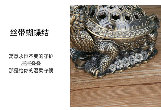 BEST gift Southeast Asia Good luck Dragon turtle ashtray statue mascot HOME office shop BAR CLUB Decoration bring wealth fortune