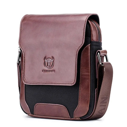 BULLCAPTAIN New Man Messenger Men Genuine Leather Shoulder s Business Crossbody Casual Bag Famous Brand male Handbag bag
