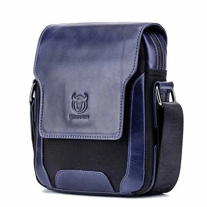 BULLCAPTAIN New Man Messenger Men Genuine Leather Shoulder s Business Crossbody Casual Bag Famous Brand male Handbag bag