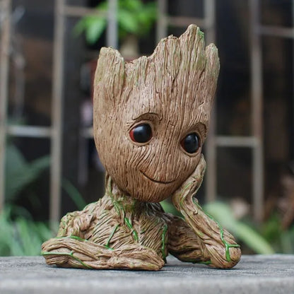 Baby Flowerpot Action Figures Creative Tree Man Crafts Figurine Groot Model Home Decor Cute Cartoon Toy Drop Shipping