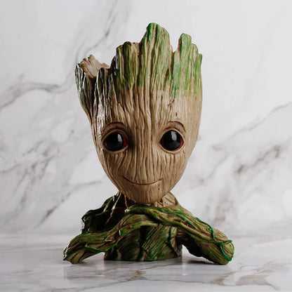 Baby Flowerpot Action Figures Creative Tree Man Crafts Figurine Groot Model Home Decor Cute Cartoon Toy Drop Shipping