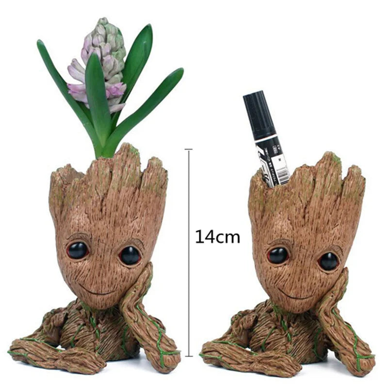 Baby Flowerpot Action Figures Creative Tree Man Crafts Figurine Groot Model Home Decor Cute Cartoon Toy Drop Shipping