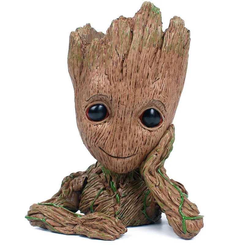Baby Flowerpot Action Figures Creative Tree Man Crafts Figurine Groot Model Home Decor Cute Cartoon Toy Drop Shipping