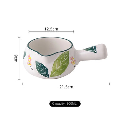 Baby small milk pot ceramic milk pot one non-coated ceramic pot new baby cooking pot home cooking pot