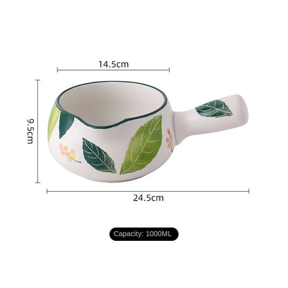 Baby small milk pot ceramic milk pot one non-coated ceramic pot new baby cooking pot home cooking pot