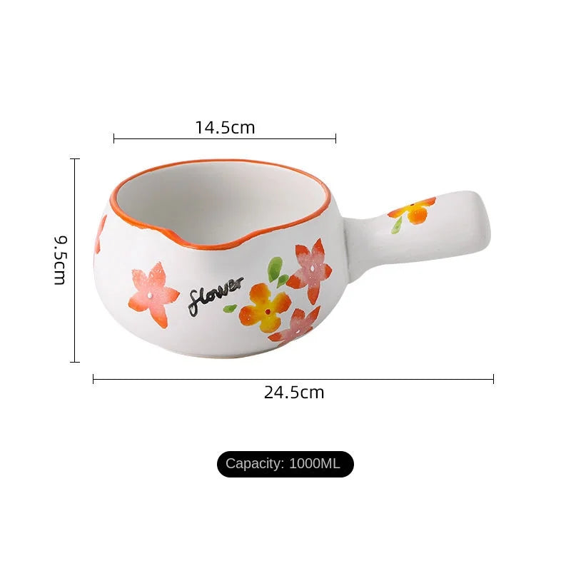 Baby small milk pot ceramic milk pot one non-coated ceramic pot new baby cooking pot home cooking pot