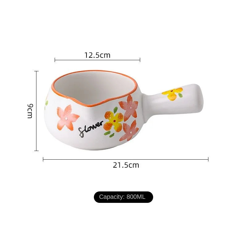 Baby small milk pot ceramic milk pot one non-coated ceramic pot new baby cooking pot home cooking pot