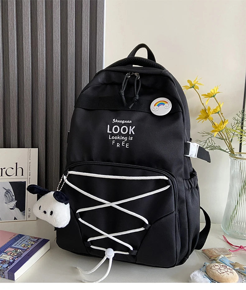 Backpack - 17L School Bag Design Multi-compartment Teenage Bookbag for Boys and Girls Travel Bagpack Mochila