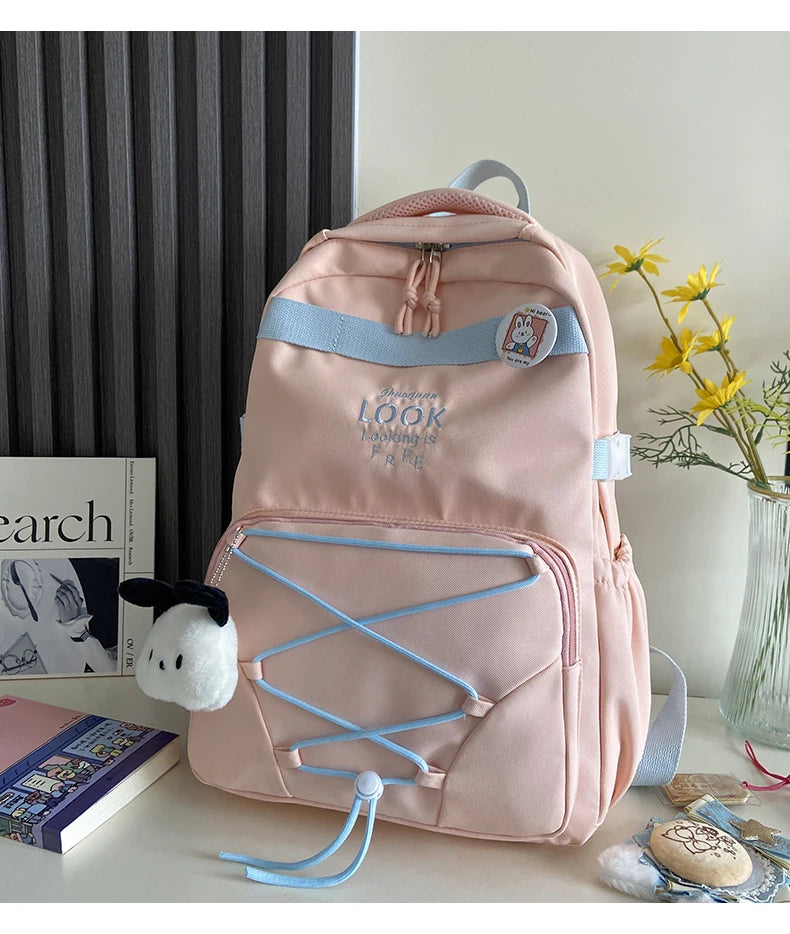 Backpack - 17L School Bag Design Multi-compartment Teenage Bookbag for Boys and Girls Travel Bagpack Mochila