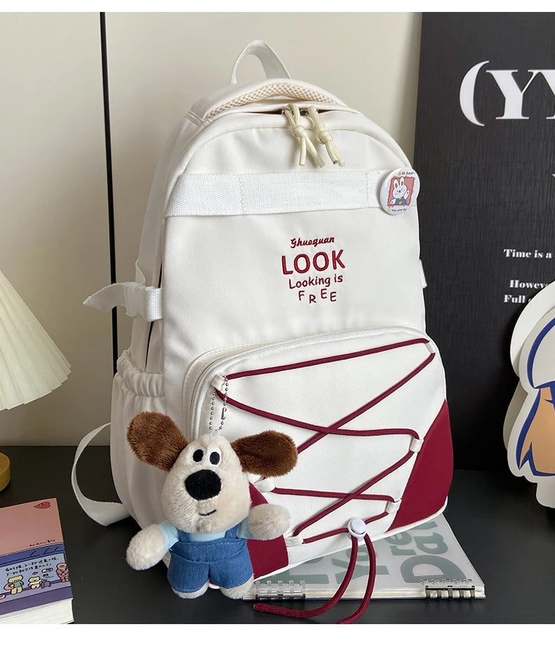Backpack - 17L School Bag Design Multi-compartment Teenage Bookbag for Boys and Girls Travel Bagpack Mochila