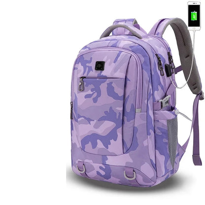 Backpack Cabin 50*22*34 Multifunctional Waterproof Bags Male Laptop Backpack USB Charging Backpack Travel Bag Schoolbags