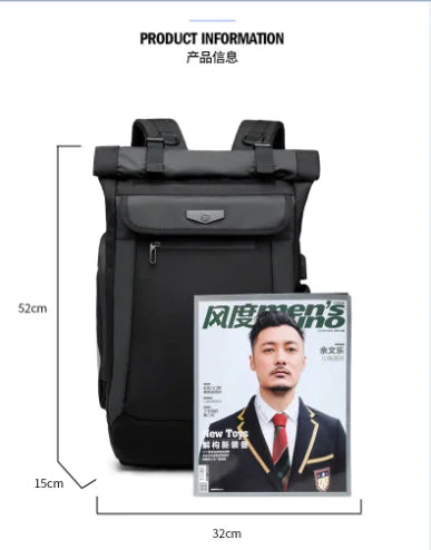 Backpack Cabin 55*15*32   Schoolbag for teenager Male 15.6 inch Laptop Backpacks Water Repellent Oxford Travel Bag USB Mochila