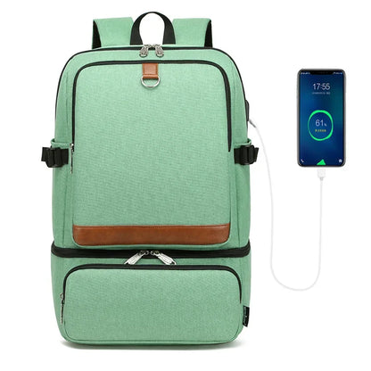 Backpack Camping Children School Teenagers Insulated Compartment USB Charging Port Waterproof Cooler Bags Picnic Lunch Unisex