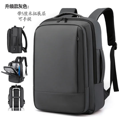 Backpack For Men Multifunctional Business Notebook Backpack USB Charging Waterproof Film Men's Backbag Casual Bag