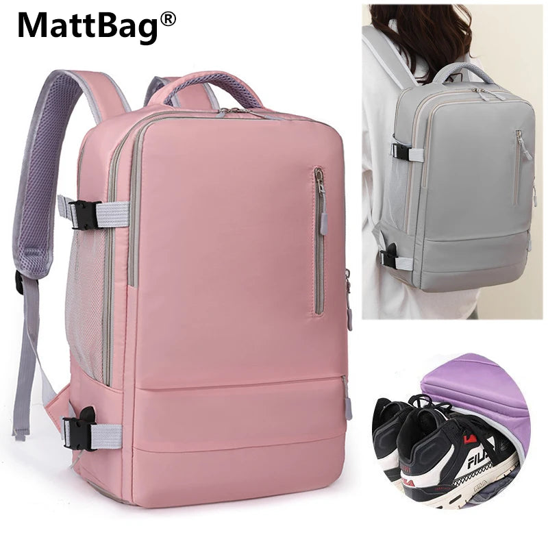 Backpack For Travel Women Large Capacity Lightweight Bags Multifunction Bagpacks Luggage Waterproof Laptop Bag With Shoes Pocket