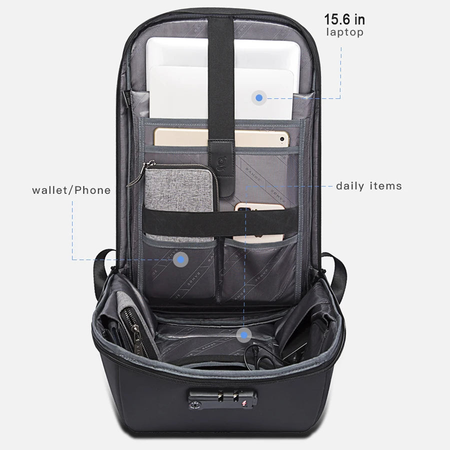 Backpack Men Anti theft Waterproof Laptop 15.6 Inch Daily Work Business Backpack USB Charging Fashion School Backpack Women Bag