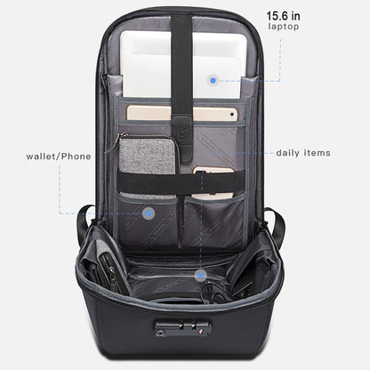 Backpack Men Anti theft Waterproof Laptop 15.6 Inch Daily Work Business Backpack USB Charging Fashion School Backpack Women Bag
