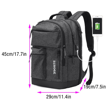 Backpack Men Casual Fashion Korean Style Lightweat Schoolbag Multifinonal Travel Bags Waterproof Laptop Business Back Pack New