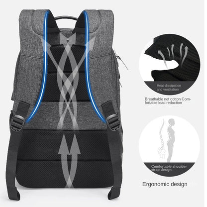 Backpack Men Casual Fashion Korean Style Lightweat Schoolbag Multifinonal Travel Bags Waterproof Laptop Business Back Pack New