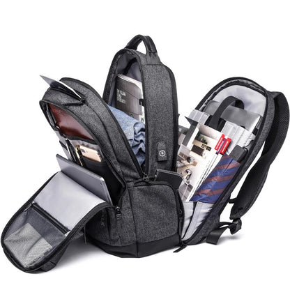 Backpack Men Casual Fashion Korean Style Lightweat Schoolbag Multifinonal Travel Bags Waterproof Laptop Business Back Pack New