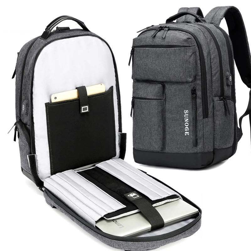 Backpack Men Casual Fashion Korean Style Lightweat Schoolbag Multifinonal Travel Bags Waterproof Laptop Business Back Pack New