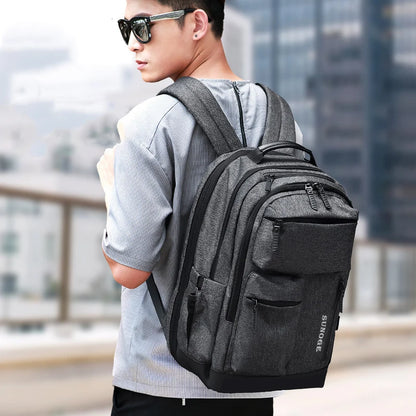 Backpack Men Casual Fashion Korean Style Lightweat Schoolbag Multifinonal Travel Bags Waterproof Laptop Business Back Pack New