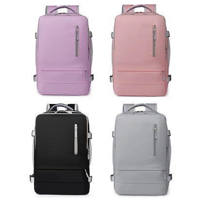Backpack Travel Woman Casual Large Capacity Multifunction Bags Luggage Waterproof Laptop Lightweight Backpacks With Shoes Pocket