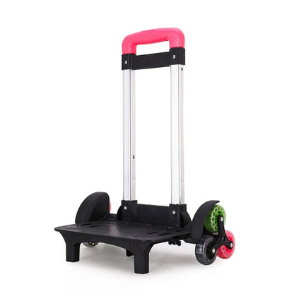 Backpack Trolley with 6 Wheels Aluminium Alloy Wheeled Hand Truck for School Bag