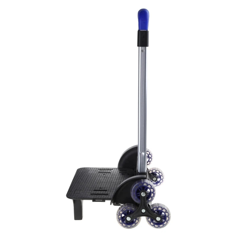 Backpack Trolley with 6 Wheels Aluminium Alloy Wheeled Hand Truck for School Bag