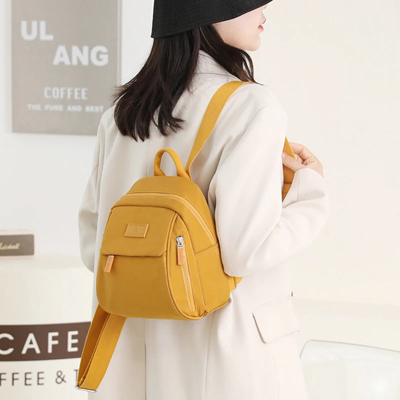 Backpack Women 2023 New Trending Women's Mini Backpack Waterproof Nylon Small Shopping Backpack Fashion Cute Teen Girl Mochilas