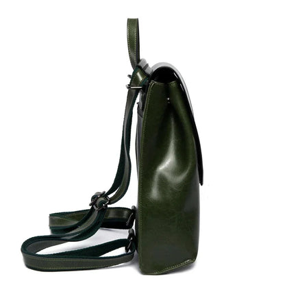 Backpack female 2024 new Europe and the United States wind joker leather handbag fashion oil wax cowhide women's backpack