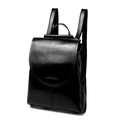 Backpack female 2024 new Europe and the United States wind joker leather handbag fashion oil wax cowhide women's backpack