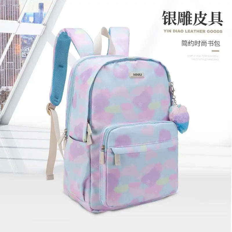 Backpack for Girls, Kids Elementary Bookbag, Waterproof Large Space School Backpacks for Teens for Travel and School
