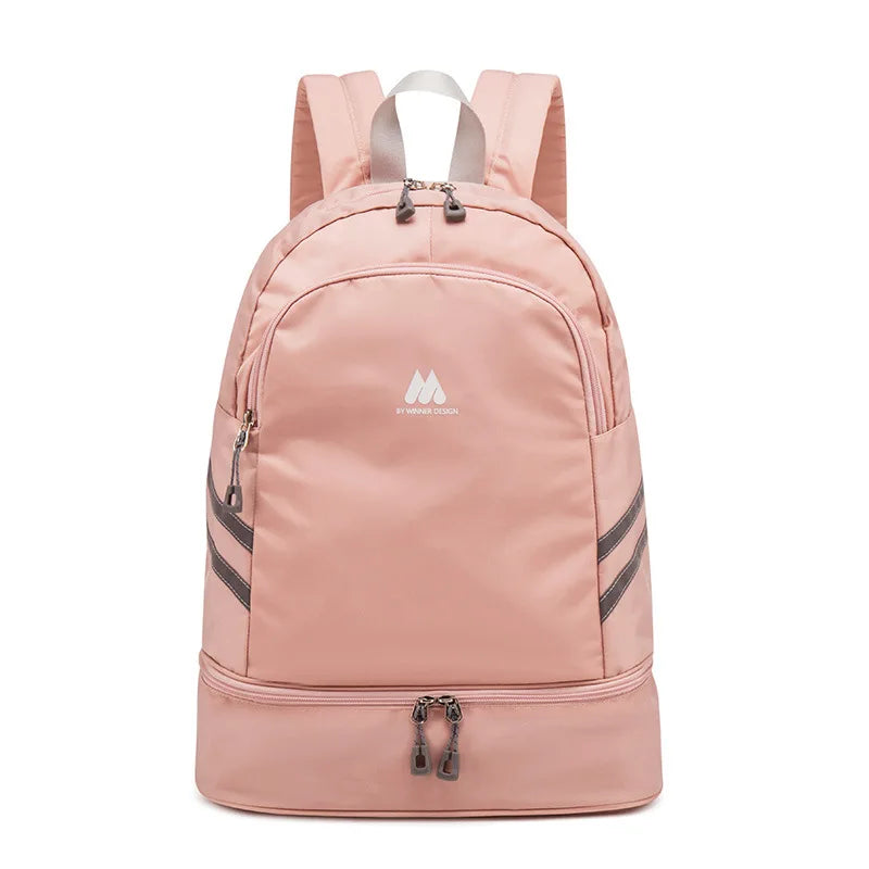 Backpack for Women with Shoes Compartment & Wet Pocket Lightweight Large Travel Hiking Backpacks Waterproof Sports Fitness Bag