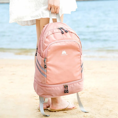 Backpack for Women with Shoes Compartment & Wet Pocket Lightweight Large Travel Hiking Backpacks Waterproof Sports Fitness Bag
