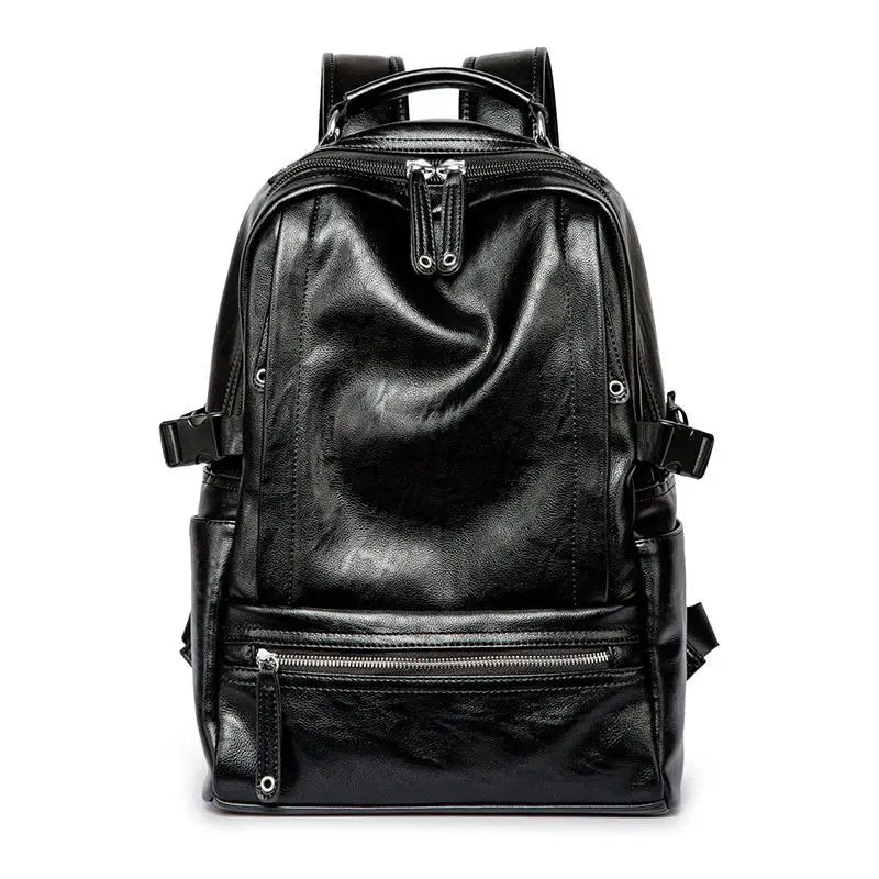 Backpack travel cabin 45x15x31 Bag High Quality PU Leather Knapsack Leisure Travel Multi-function Men Backpacks