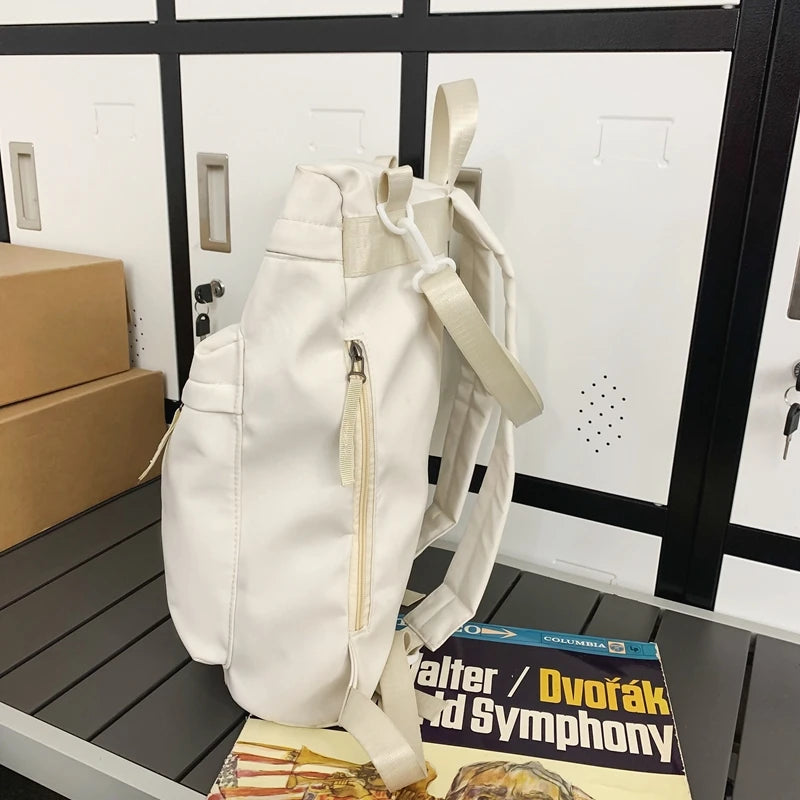 Backpacks College Shoulder Bag Travel For Teenage Girls Nylon Unisex Fashion School Bags Female Student Men Cool 2023 Women