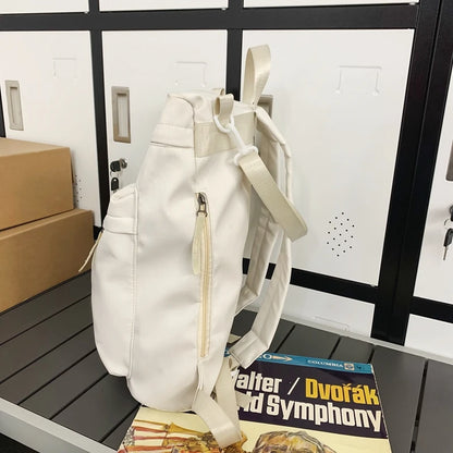Backpacks College Shoulder Bag Travel For Teenage Girls Nylon Unisex Fashion School Bags Female Student Men Cool 2023 Women