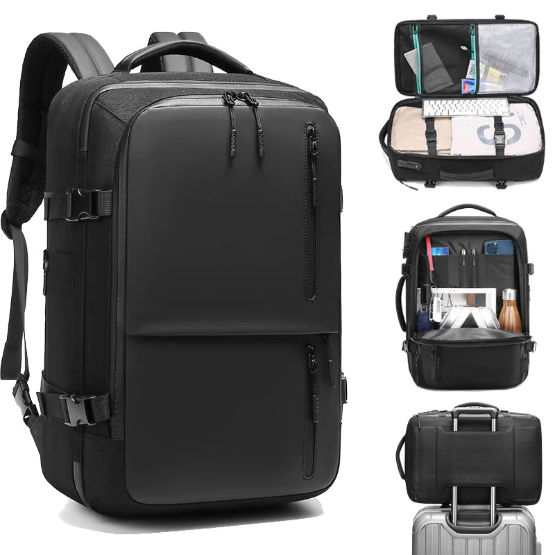 Backpacks Oxford Men Anti Theft 15.6" Laptop Multifunction Large Capacity Waterproof Outdoor Travel Bag Male Business Bags Trend