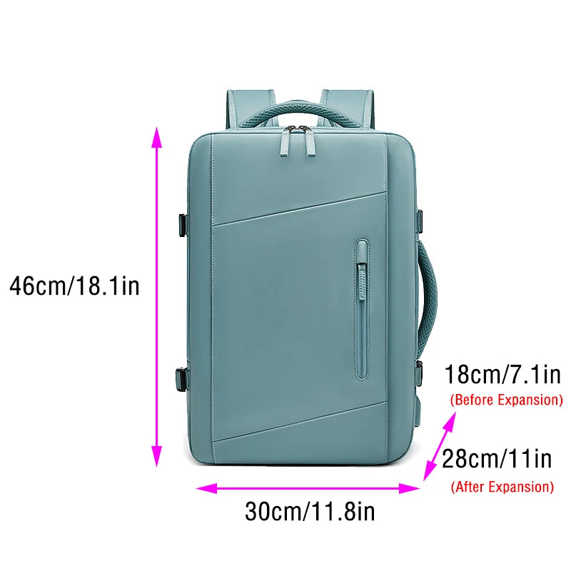 Backpacks Woman Multifinonal Travel High Capacity Bag Expandable Casual Dry and Wet Separation Men's Waterproof Backpack 17 Inch