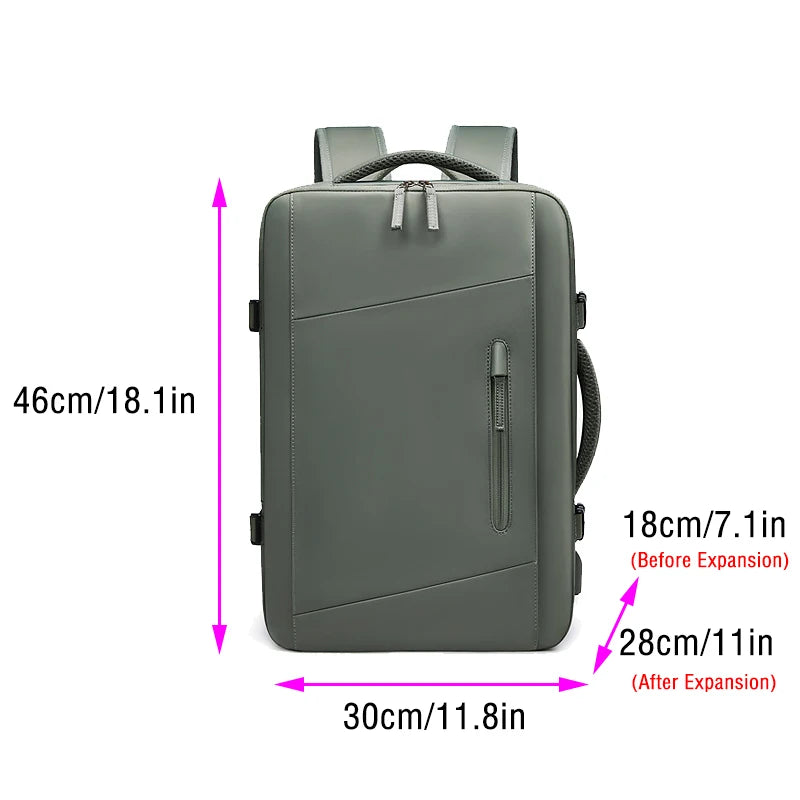 Backpacks Woman Multifinonal Travel High Capacity Bag Expandable Casual Dry and Wet Separation Men's Waterproof Backpack 17 Inch