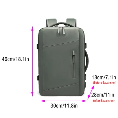 Backpacks Woman Multifinonal Travel High Capacity Bag Expandable Casual Dry and Wet Separation Men's Waterproof Backpack 17 Inch