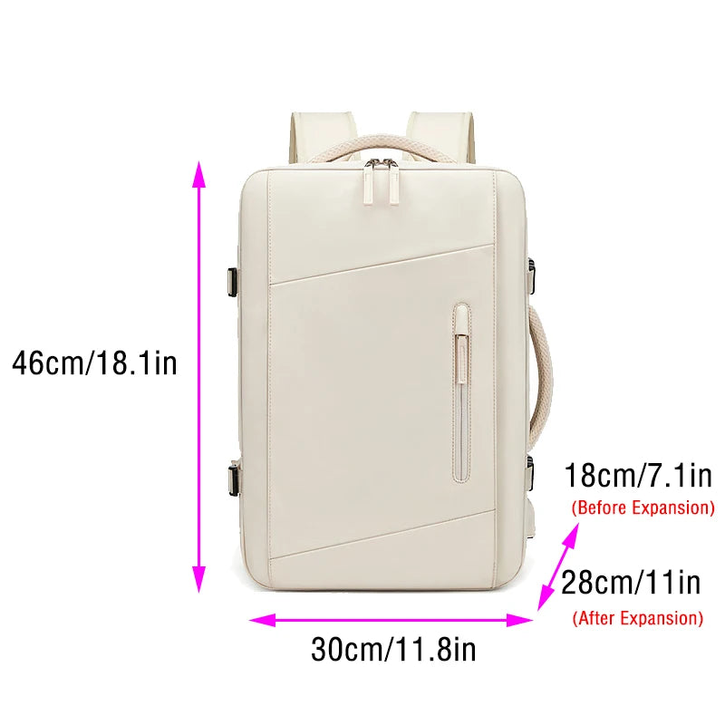 Backpacks Woman Multifinonal Travel High Capacity Bag Expandable Casual Dry and Wet Separation Men's Waterproof Backpack 17 Inch