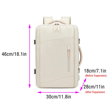 Backpacks Woman Multifinonal Travel High Capacity Bag Expandable Casual Dry and Wet Separation Men's Waterproof Backpack 17 Inch