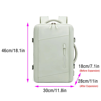 Backpacks Woman Multifinonal Travel High Capacity Bag Expandable Casual Dry and Wet Separation Men's Waterproof Backpack 17 Inch