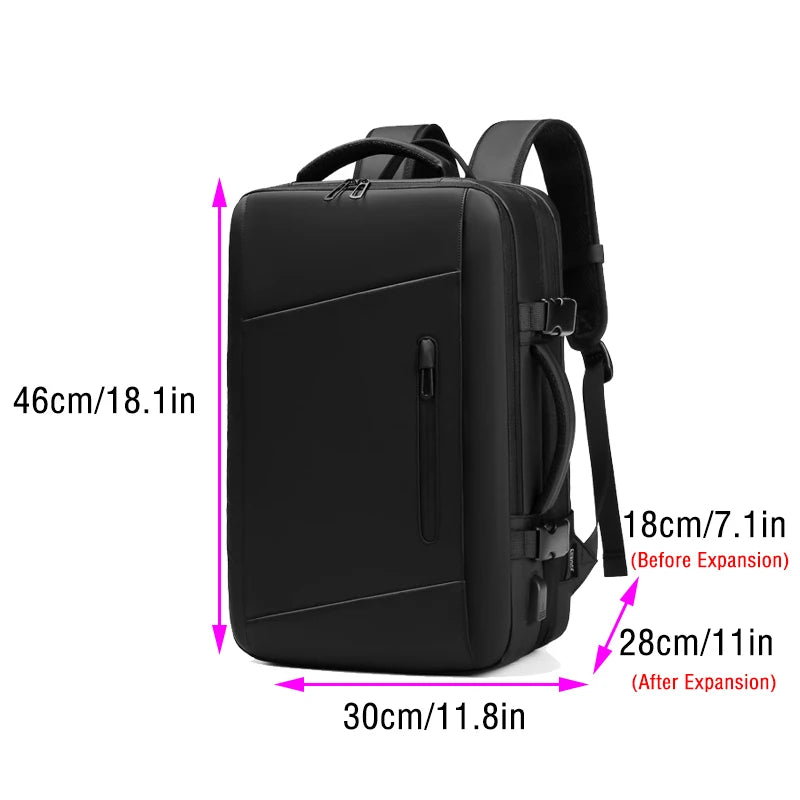 Backpacks Woman Multifinonal Travel High Capacity Bag Expandable Casual Dry and Wet Separation Men's Waterproof Backpack 17 Inch
