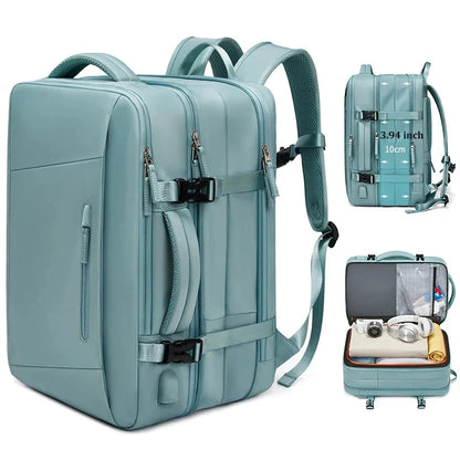 Backpacks Woman Multifinonal Travel High Capacity Bag Expandable Casual Dry and Wet Separation Men's Waterproof Backpack 17 Inch