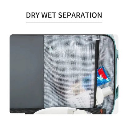 Backpacks Woman Multifinonal Travel High Capacity Bag Expandable Casual Dry and Wet Separation Men's Waterproof Backpack 17 Inch